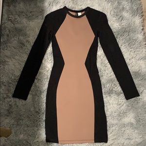 Illusion body-con dress
